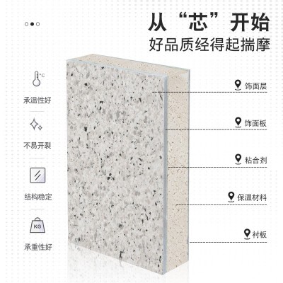 外墙保温水包水复合匀质板聚合聚苯板防火隔热保温装饰一体板厂家图3
