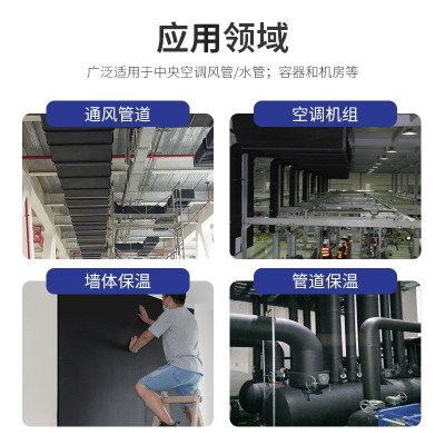 空调隔热橡塑板普通橡塑海绵板 b1级防火阻燃铝箔橡塑保温板图4