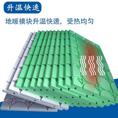 挤塑保温板阻燃干式地暖水暖保温隔热炕板绿色免回填地暖模块图2