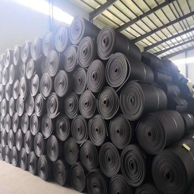 b1级保温橡塑阻燃防火隔热海绵板 30mm黑色复合铝箔橡塑保温棉板图1