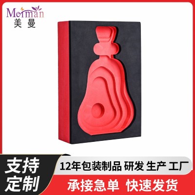 厂家eva泡棉内衬雕刻彩色防静电包装材料高密度酒瓶礼盒海绵内托图4