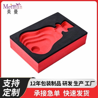厂家eva泡棉内衬雕刻彩色防静电包装材料高密度酒瓶礼盒海绵内托图2