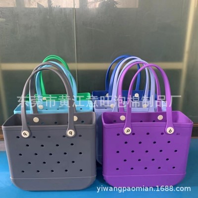厚款优质户外印花EVA沙滩包手提包收纳洞洞包 大包篮子挎包宠物包图2