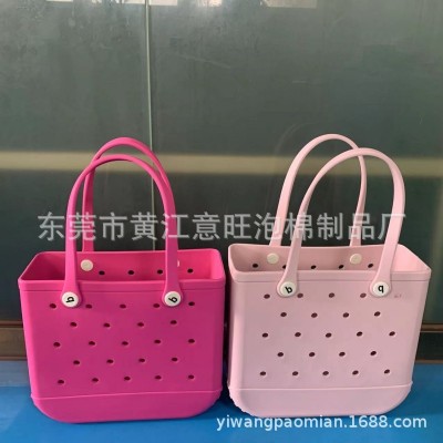 厚款优质户外印花EVA沙滩包手提包收纳洞洞包 大包篮子挎包宠物包图3