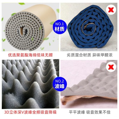 环保隔音棉吸音棉海棉建筑材料墙体可自粘室内录音棚酒吧墙贴防火图3