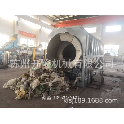 厂家供应废旧塑料薄膜、编织袋、塑料瓶圆筒筛分选设备滚筒筛预清图2