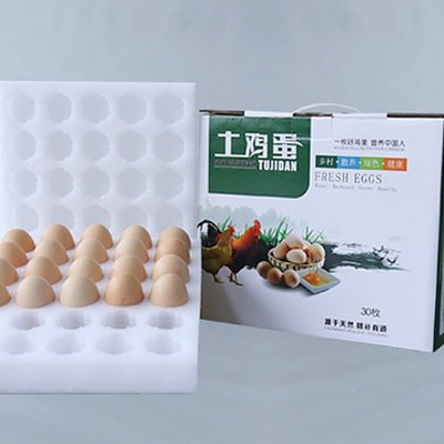 EPE珍珠棉鸡蛋托30枚装对扣蛋托防摔快递包装盒减震珍珠棉内衬图3