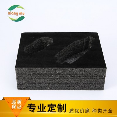 三水工厂黑色植绒epe珍珠棉电器防震垫片 电子产品珍珠棉包装内衬图2