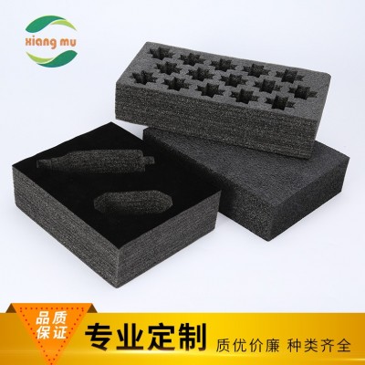 三水工厂黑色植绒epe珍珠棉电器防震垫片 电子产品珍珠棉包装内衬图5