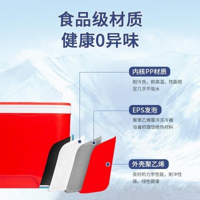 66L学生饭餐配送箱食品保鲜冷藏箱 外卖配餐箱餐饮冷链运输保温箱图2