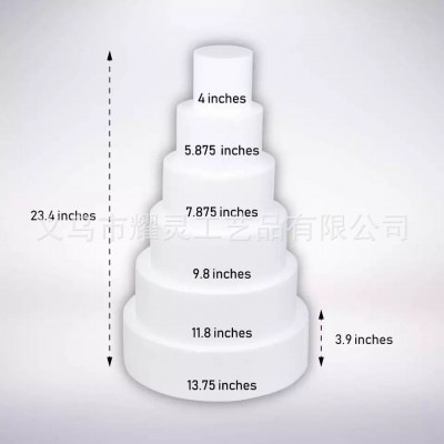 EPS保丽龙泡沫圆盘DIY绘画派对装饰可来尺寸dingzhi图3