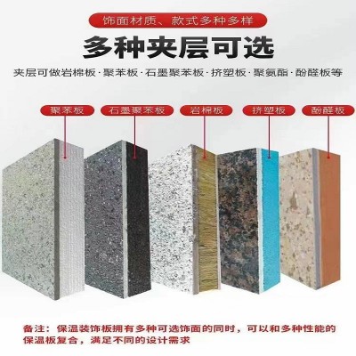 建筑外墙保温装饰一体板真石漆仿石装饰板防火阻燃保温装饰一体板图3