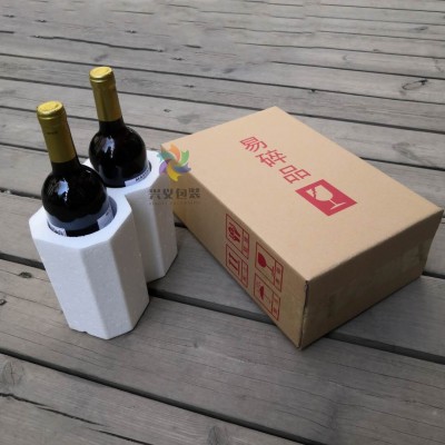 红酒包装箱波尔多葡萄酒泡沫盒1/2/6支装电商快递专用红酒泡沫箱图5