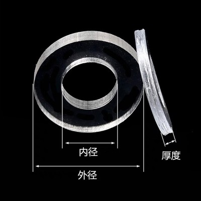 透明软PVC绝缘垫片 防腐蚀塑料密封垫圈 透明pvc螺丝平垫软胶垫图5