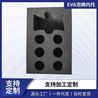 EVA黑色酒杯海绵内托 防静电高弹性放置盒 批发定制雕刻泡棉内衬图2