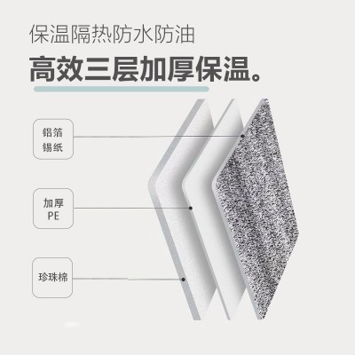 立体铝箔保温袋加厚冰雪糕外卖打包生鲜海鲜保鲜隔热保冷袋图2