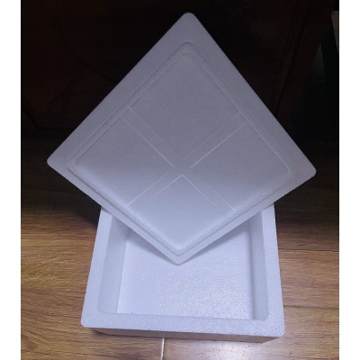 方形加厚披萨手抓饼泡沫箱泡沫盒蛋糕专用EPS保温保冷快递冷链用图3