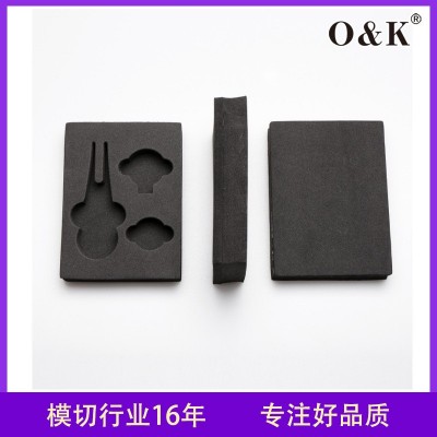 厂家定制黑色EVA海绵泡棉包装盒内衬 五金玩具电子化妆品盒产品用图1
