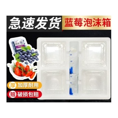 蓝莓泡沫箱保温箱冷藏保鲜快递专用包装盒2斤装8盒枸杞箱子图2