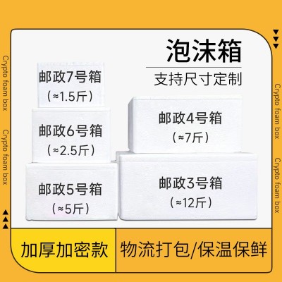邮政3号4号泡沫箱保温箱枇杷包装泡沫盒商用摆摊快递专用冷冻批发图2