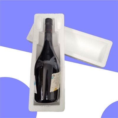 单只夹板泡沫红酒泡沫盒卧式香槟洋酒大肚酒加厚夹板快递防摔包装图3