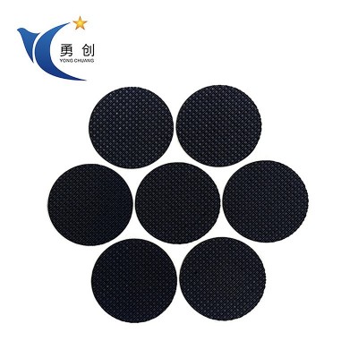 厂家批发EVA脚垫 防震防滑脚垫圆形单面胶 黑色网格EVA胶垫可定制图3