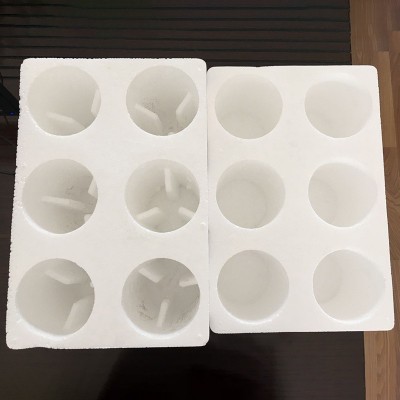 加厚防震红酒瓶泡沫箱 6支装酒瓶泡沫包装盒 快递专用红酒泡沫箱图4