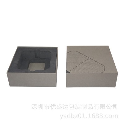 黑色eva泡棉 铁木罐纸盒固定内衬 eva内托冲压成型 海绵减震包装图2