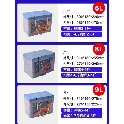 EPP海鲜礼盒多规格保温包装海鲜大礼包水产品保鲜冷藏泡沫 保温箱图5