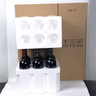 80mm红酒波尔多6支泡沫箱750ml毫升口径 快递物流防震盒配图3