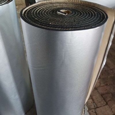 单面铝箔橡塑板b1阻燃橡塑保温棉工业空调隔音降噪保温隔热棉图3