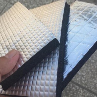 单面铝箔橡塑板b1阻燃橡塑保温棉工业空调隔音降噪保温隔热棉图2
