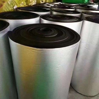 单面铝箔橡塑板b1阻燃橡塑保温棉工业空调隔音降噪保温隔热棉图4