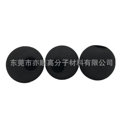 供应筋膜枪头黑色带孔eva球 泡棉泡沫按摩仪球 海绵球图2