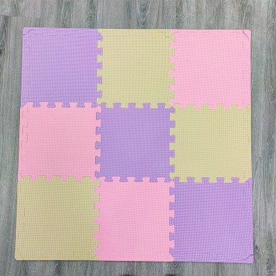 工厂定制十字纹EVA泡棉拼接家用卧室榻榻米游戏爬爬垫子图3