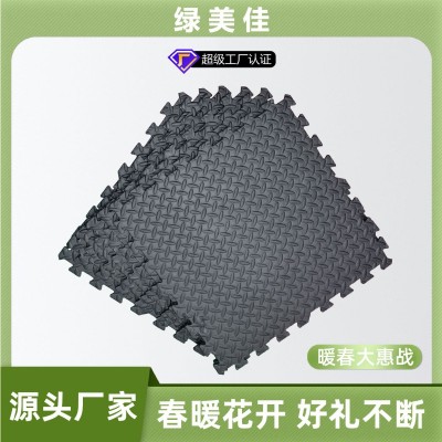 工厂定制防滑拼接地垫 隔音泡沫室外运动EVA垫子 树叶纹加厚爬行图1