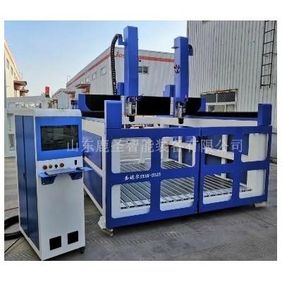 圣达尔 四轴联动雕刻机 泡沫雕塑雕刻机 360°旋转轴模具雕花图3