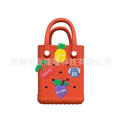 沙滩手提包EVA夏季简约度假mini洞洞小包 EVA彩色果冻包批量现货图2