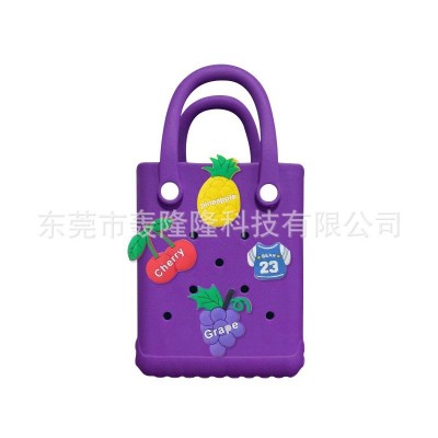 沙滩手提包EVA夏季简约度假mini洞洞小包 EVA彩色果冻包批量现货图5