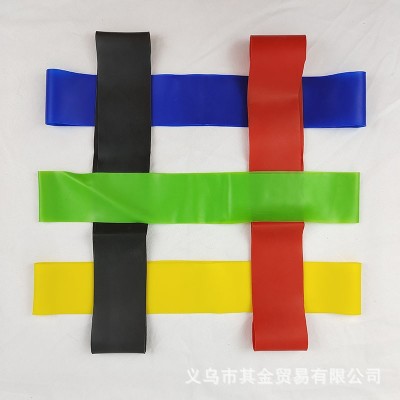 多色tpe瑜伽拉力带 伸展带拉力片 美臀带深蹲瑜伽阻力带深蹲带图2