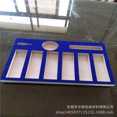 厂家直销EVA表绒内托化妆品海绵内衬EVA脚垫防震防撞包装材料图2