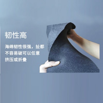 高密度海绵内衬定制珍珠棉EVA泡棉板雕刻可植绒黑白彩色海绵内衬图3