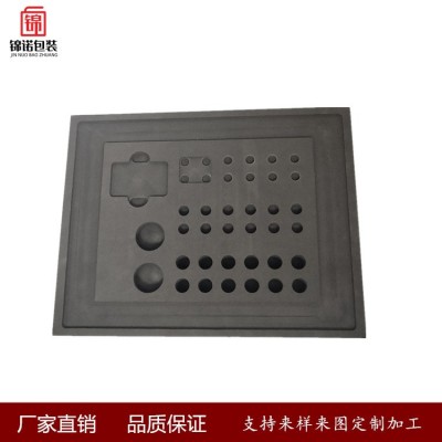 厂家直销EVA海绵一体雕刻冲压成型制品防震缓冲植绒泡棉托盘内衬图3