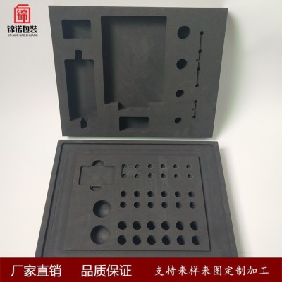 厂家直销EVA海绵一体雕刻冲压成型制品防震缓冲植绒泡棉托盘内衬图2