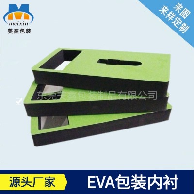 厂价批发黑色防静电eva内衬泡绵化妆品包装盒内托高弹防摔图3