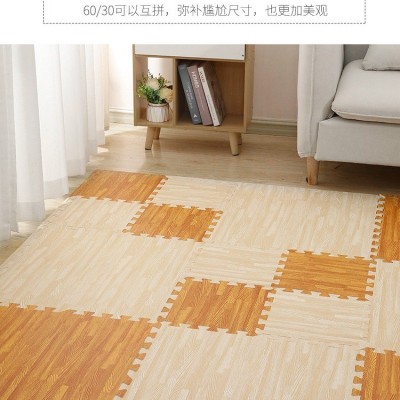 仿木纹拼接地板EVA泡沫地垫子榻榻米60*60环保无味儿童爬行垫包邮图2