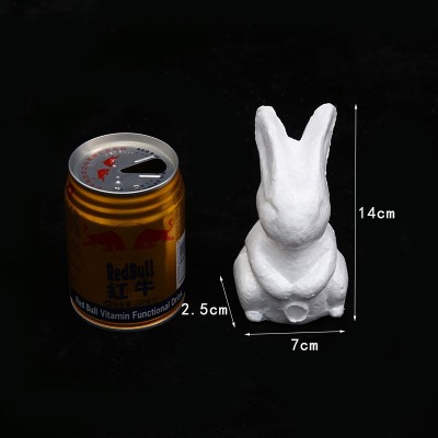 新型泡沫模型兔子 DIY创意塑料模型桌面摆件多规格可选厂家批发图4