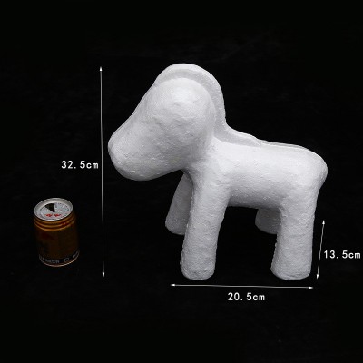 新款塑料泡沫模型独角兽小马宝莉多款式可选手工diy模型厂家批发图2