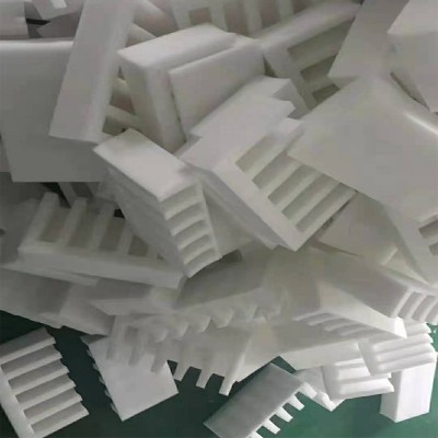 白色珍珠棉片异型材护角内衬内托可开槽贴绒布防碎包装EPE珍珠棉图5