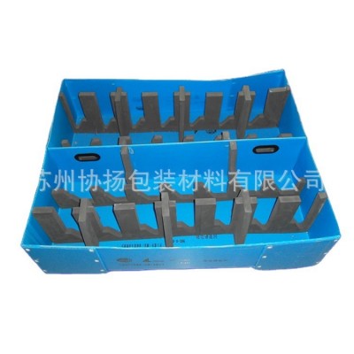 可折叠中空板 黑色可带盖塑料周转箱 食品生鲜配送箱PE收纳箱批发图5